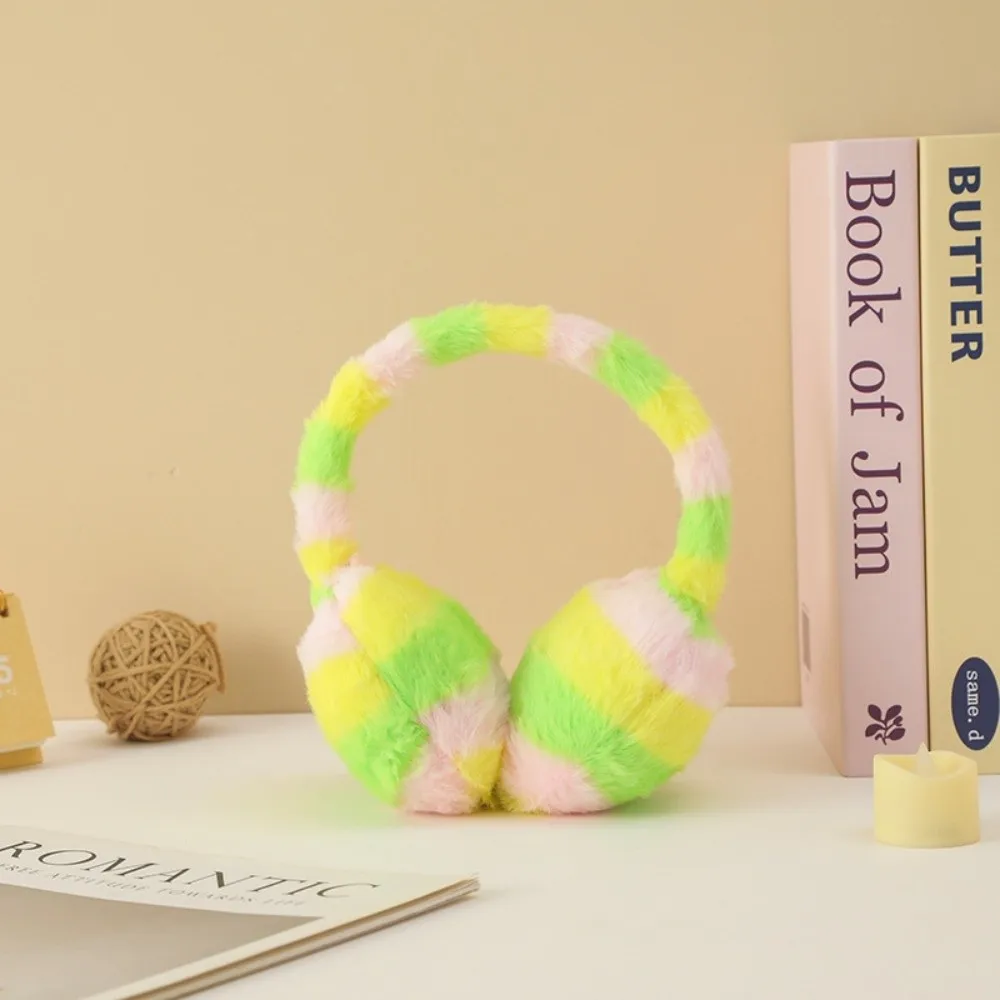 

Зимние теплые мягкие наушники, утолщенные пушистые наушники радужного цвета, защита ушей, антифриз, наушники из искусственного меха