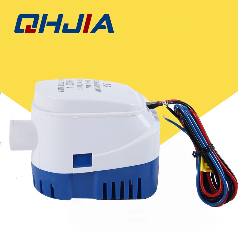 

Fully Auto Bilge Pump 600 750 1100GPH DC 12V 24V Electric Water Pump For Aquario Submersible Seaplane Motor Homes Houseboat Boat