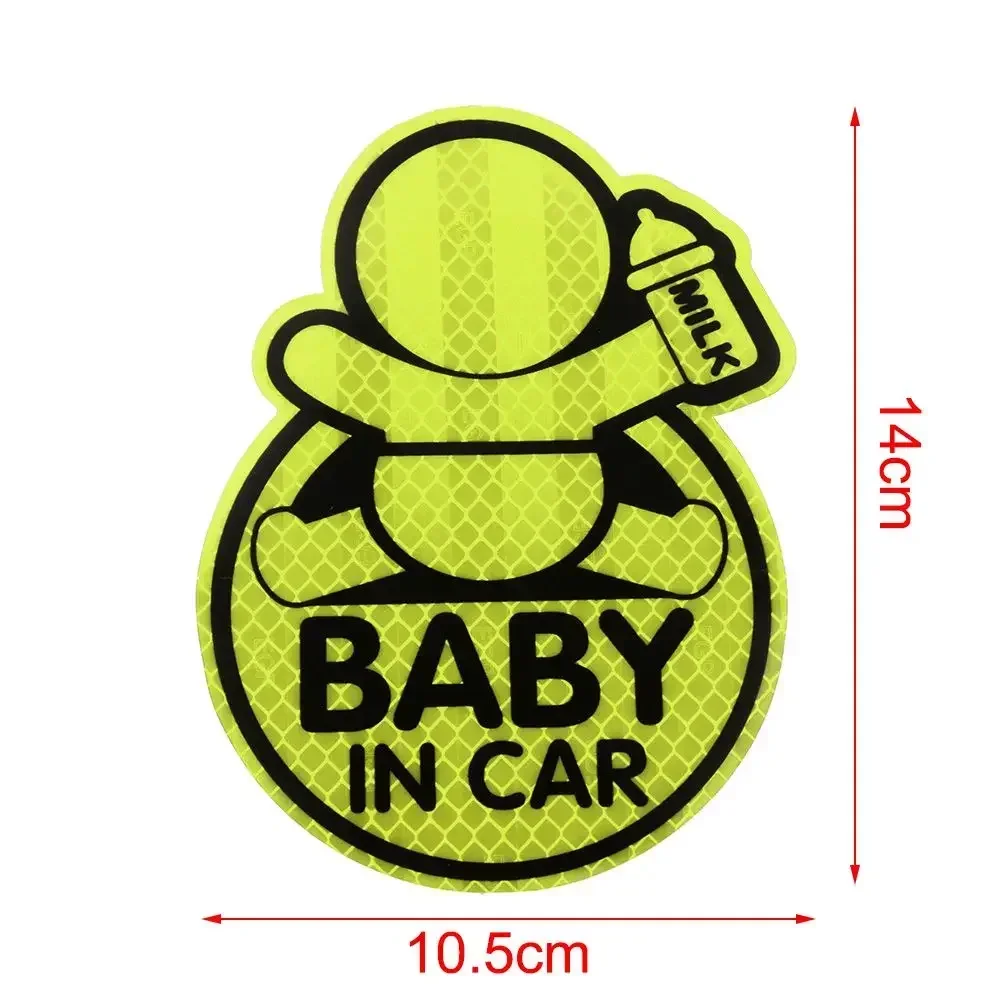 Car Night Safety Driving Personalized Children Warning Sign Decals For Mama In Car Baby Kids On Board Highly Reflective Stickers