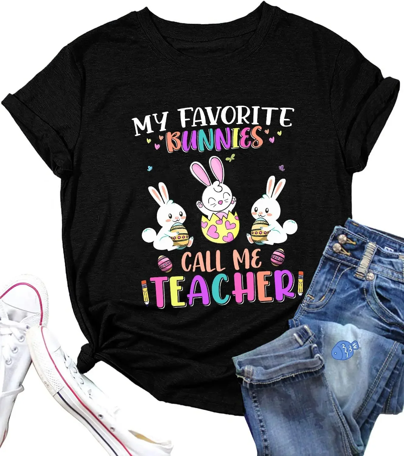 He is Risen Christian Oh for Peeps Sake Funny Novelty Shirt Easter Teacher T-Shirt for Women