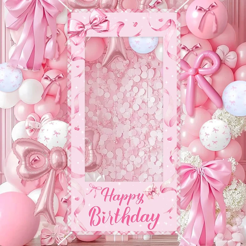 Розовая рамка для фотосессии с – обзор и цена Photo Booth Frame
