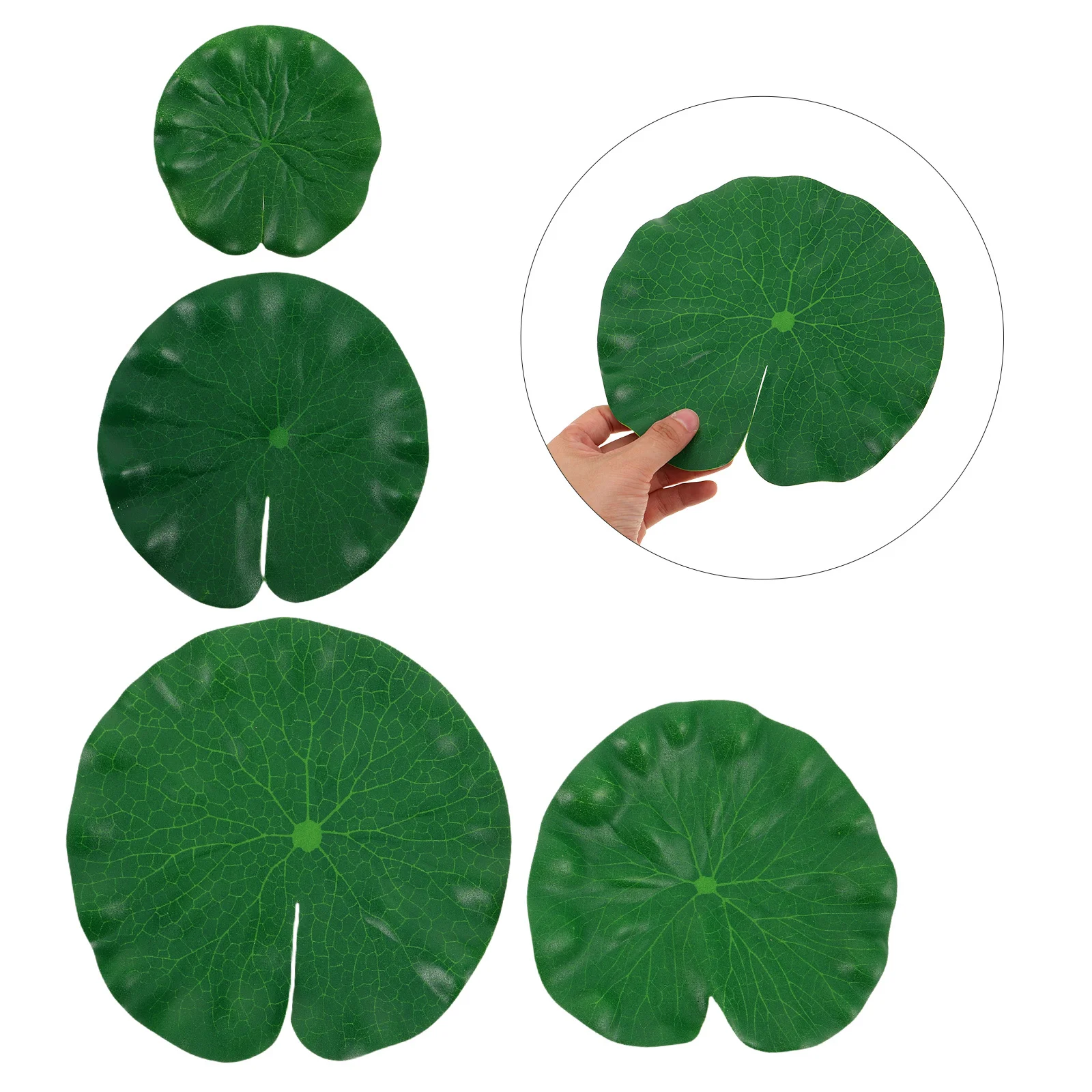 26 Uds. De lirios de agua falsos para piscina, lirios realistas, adornos flotantes para estanque, decoración de jardín, lirios artificiales para estanque