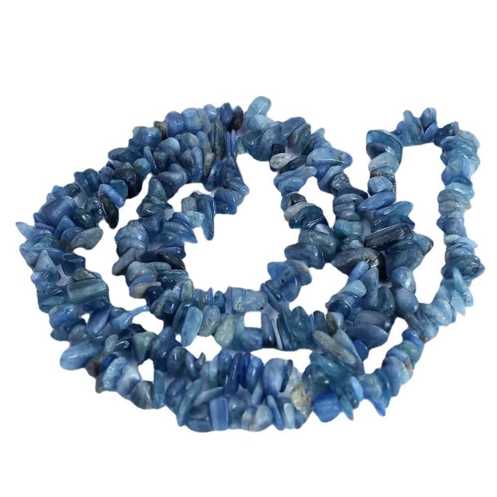 6-8MM 8-10mm Natral Kyanite Blue Stone Irregular Potato Sape Freeform Spacer Chip Beads