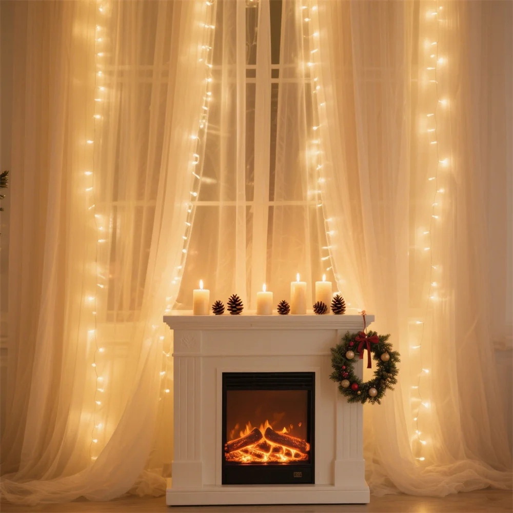 

3M 4M 6M Outdoor Light String 8 Mode USB Curtain Lights Fairy Light LED Bedroom Light Wedding Christmas Party Holiday Decoration