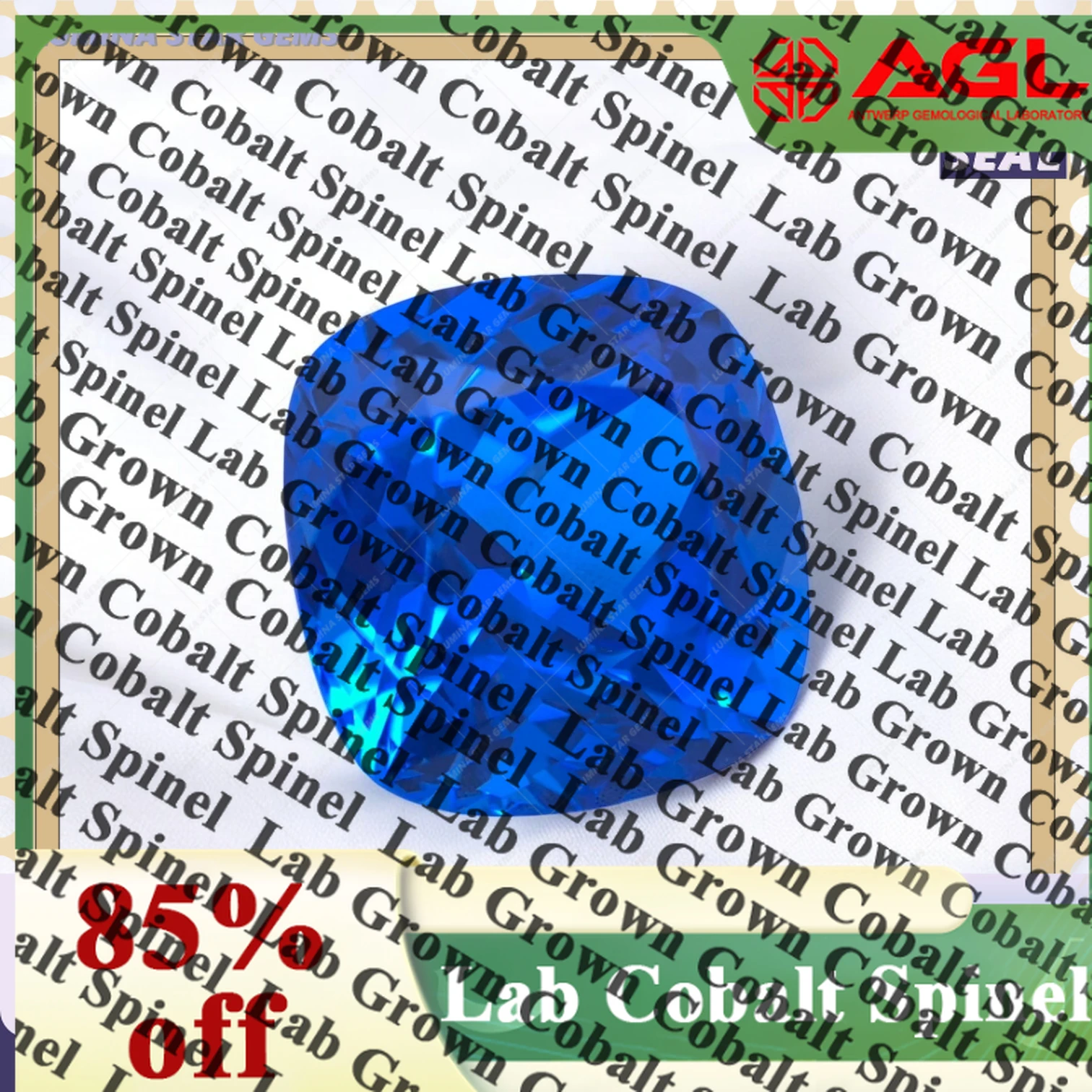 

TOPTLab Grown Cobalt Spinel Cushion Cut Gemstone For Jewelry DIY Making Main Materials Selectable Certificate