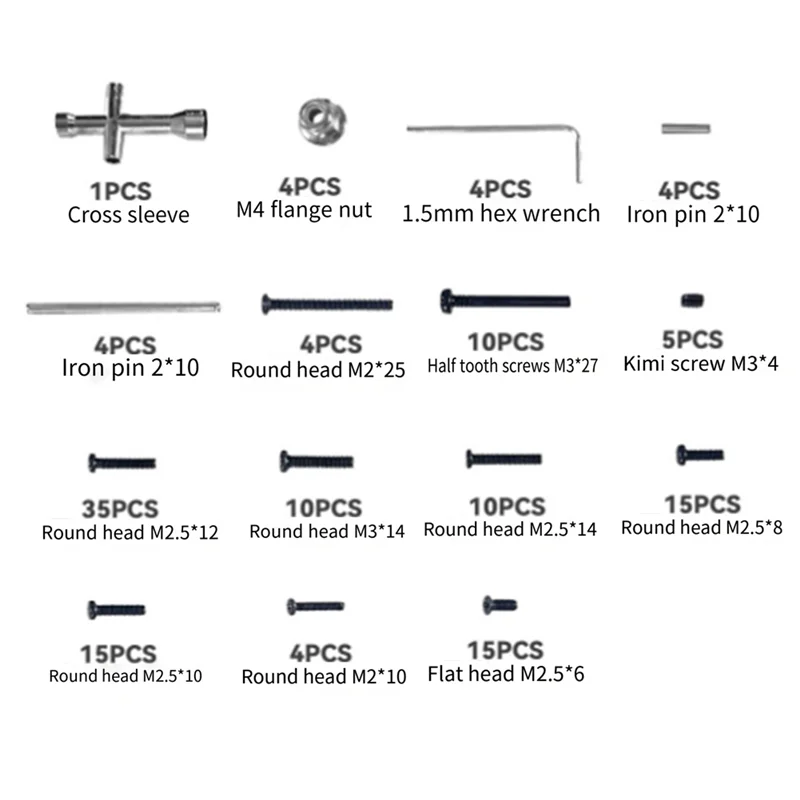 

Superior Quality-Screw Tool Accessories Box For MJX 1/16 16207 16208 16209 16210 H16 H16BM RC Car Upgrade Parts