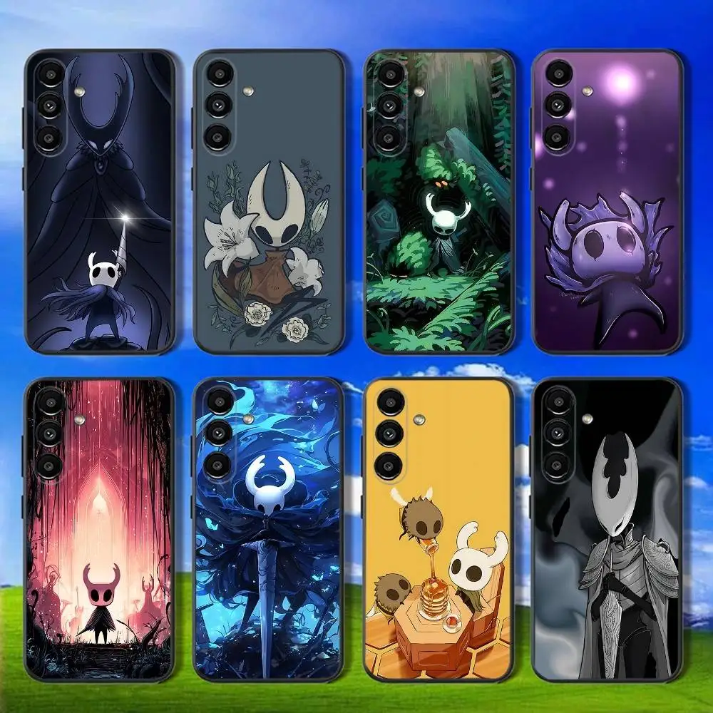 

H-Hollow K-Knight Silksong Phone Case For Samsung Galaxy A13,A21s,A22,A31,A32,A52,A53,A71,A80,Soft Black Shell