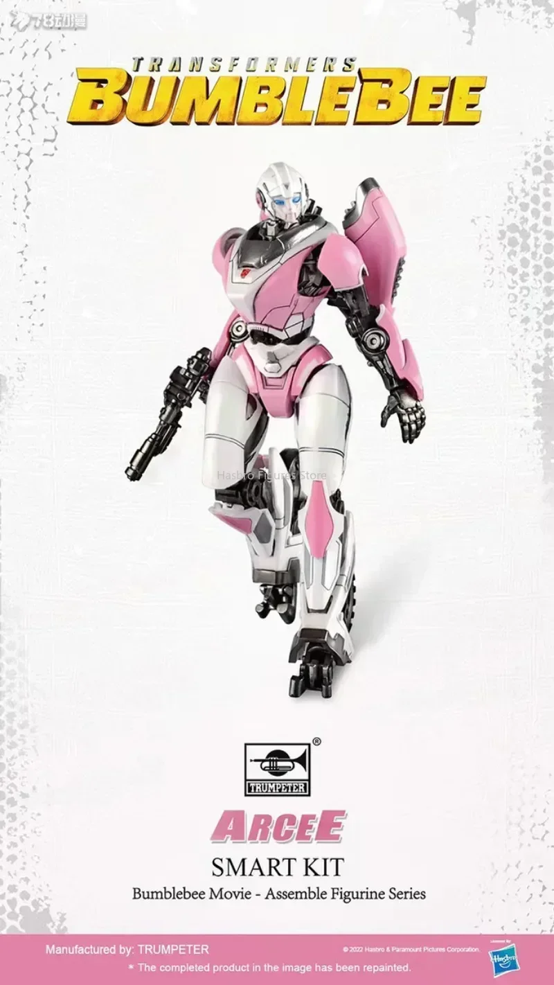 재고 있음 범블비 영화 Arcee 플라스틱 모델 키트 조립 입상 시리즈 액션 컬렉션 장난감 선물