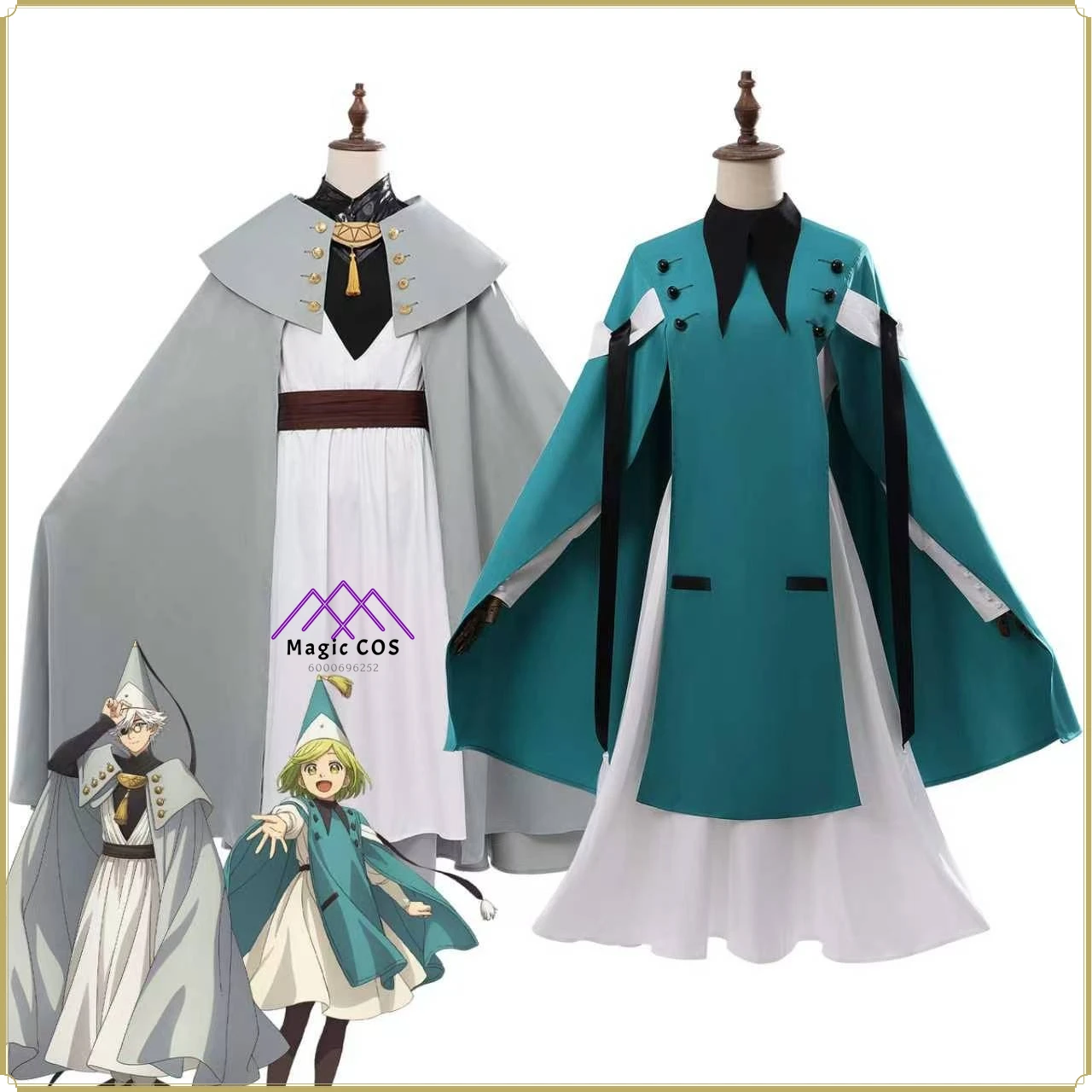 

High Quality Full Set Witch Hat Atelier Qifrey Cosplay Costume Men's Classic Magic Master Robe Anime Outfit Comic Con Party Suit