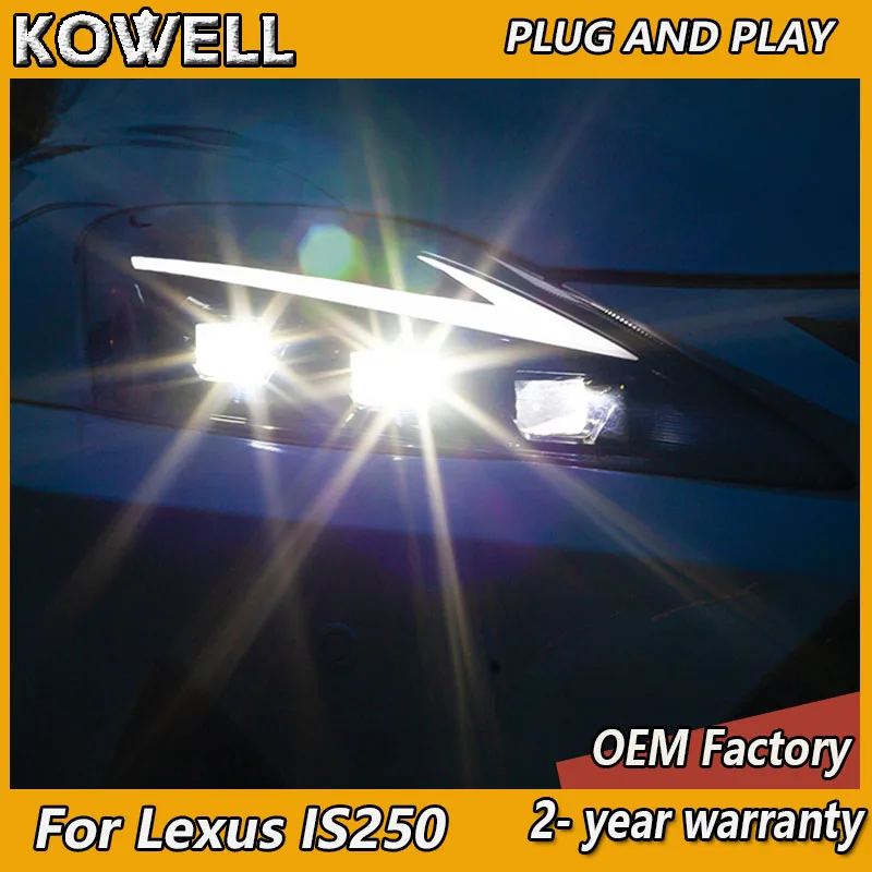 

Car Styling for Lexus IS250 Headlamp 2006-2013 Lexus IS Headlight DRL Turn Signal Low High Beam Projector Lens