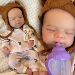 13Inch Open Mouth Silicone Pascale Girl Reborn Doll Painted Full Body Soft Silicone Play Dolls For Gifts Silicona Cuerpo Entero