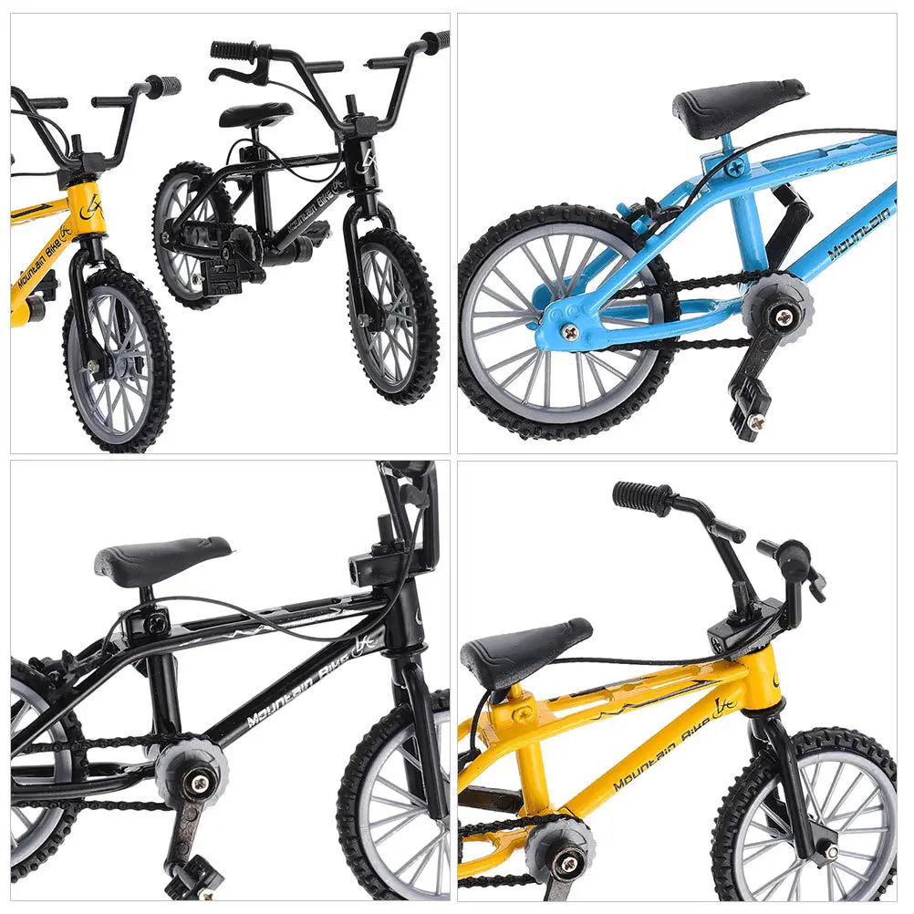 4 قطعة دراجات أصابع صغيرة متينة وعملية تدوم طويلاً، زينة منزلية لتخفيف التوتر، عشاق الدراجة، دراجة أصابع صغيرة