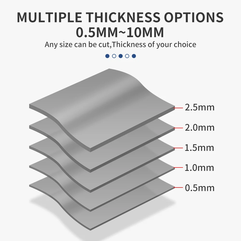 LUXIANZI 13W/mK 100*100mm GPU CPU dissipatore di calore Pad in Silicone 0.5/1/1.5/2.0/2.5mm raffreddamento conduttivo Pad termico processore