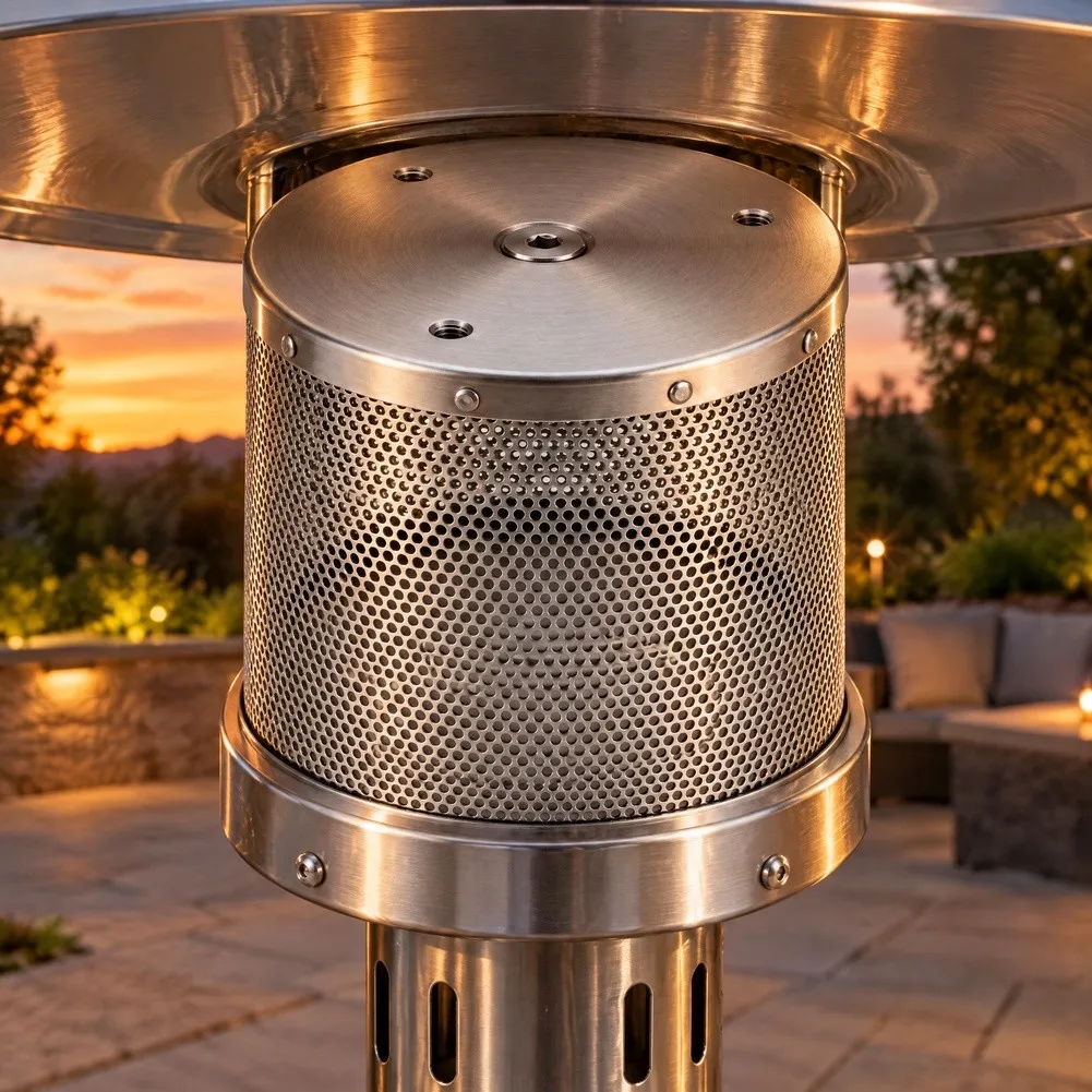 304 Stainless Steel Emitter Grille for Patio Heaters Designed to Improve Combustion Efficiency and Reduce Operational Costs