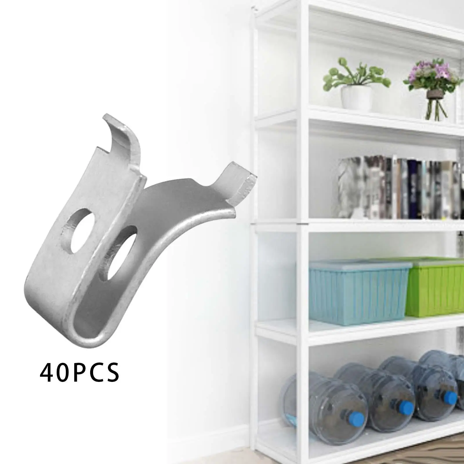 40Pcs Cabinet Shelf Clips Hardware Wood Shelving Home Heavy Duty Shelf Pegs