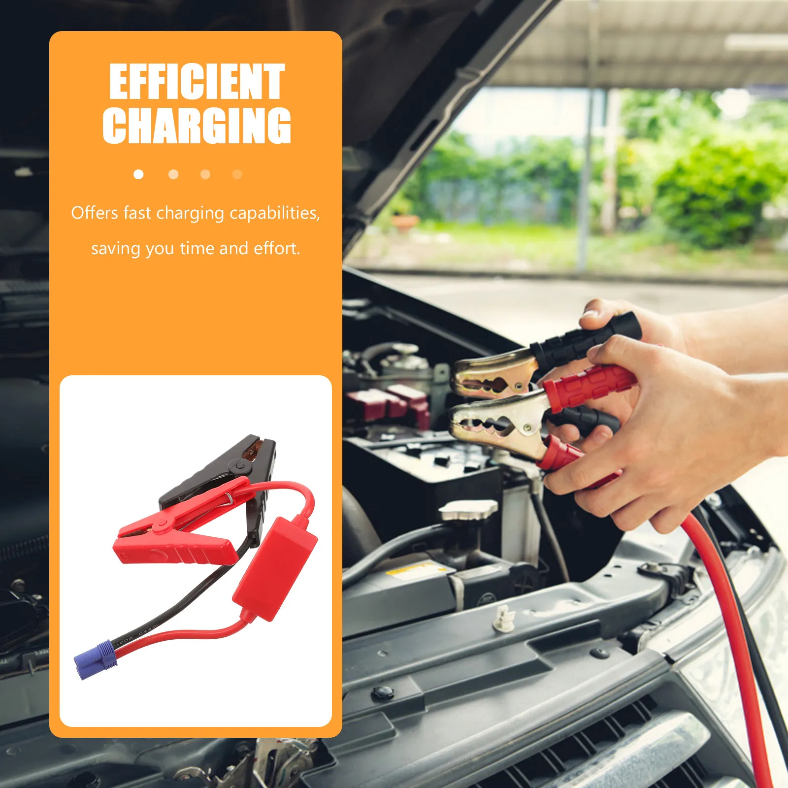 

Кабели-перемычки для запуска автомобиля, аварийные клеммные провода для стартера, портативное зарядное устройство для быстрой зарядки аккумулятора автомобиля