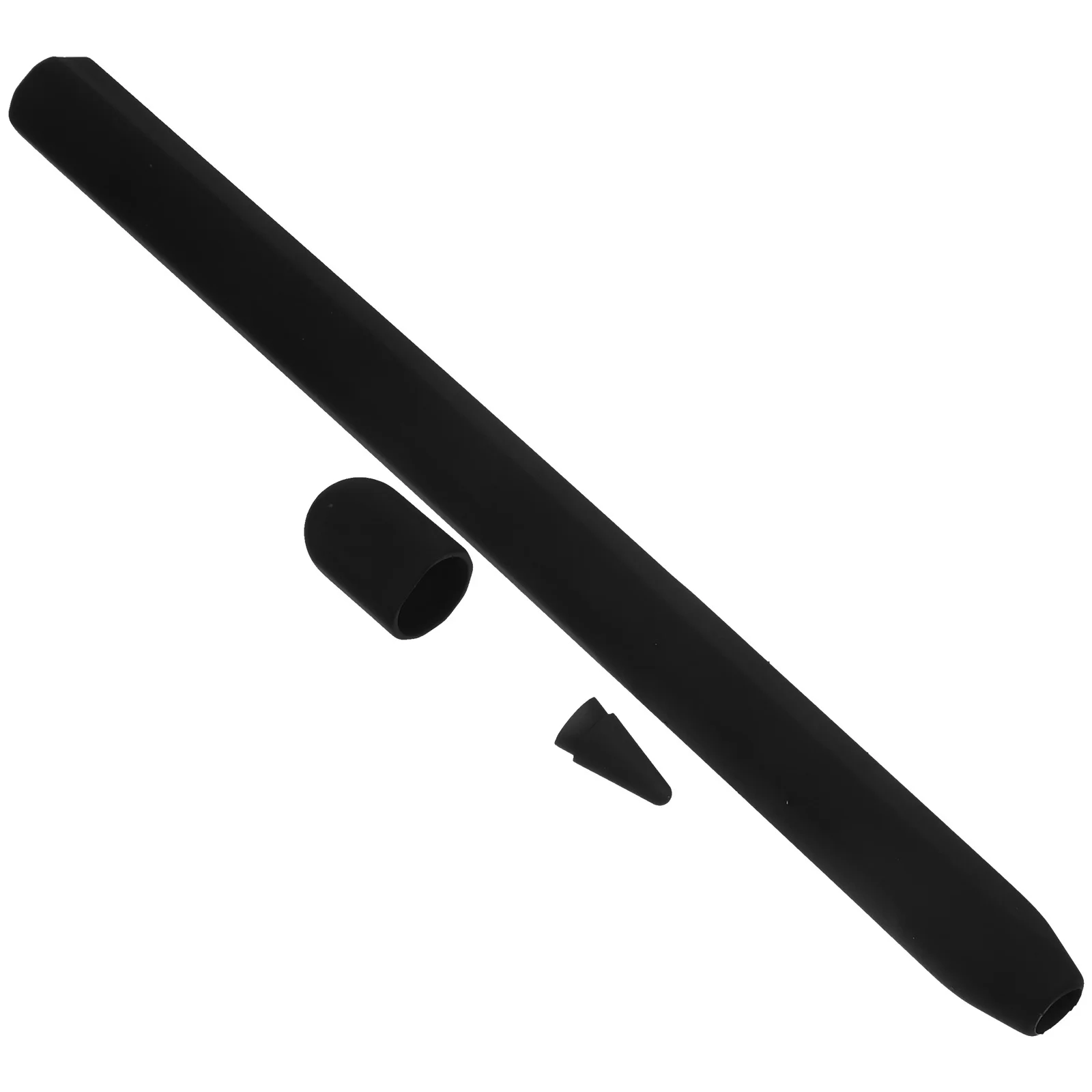 قلم رصاص 2 حافظة حماية على شكل جزرة من السيليكون حامل قلم مضاد للانزلاق وغطاء مقاوم للسقوط متوافق مع قلم الرصاص