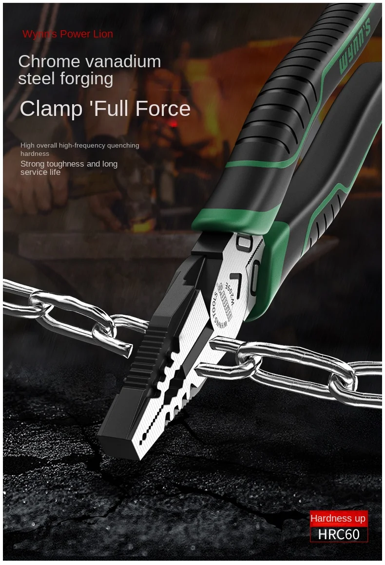 Multifunctional Diagonal Pliers Hardware Wire Cutters Professional Electrician Anti Slip Durable Universal Repair Tools Pliers
