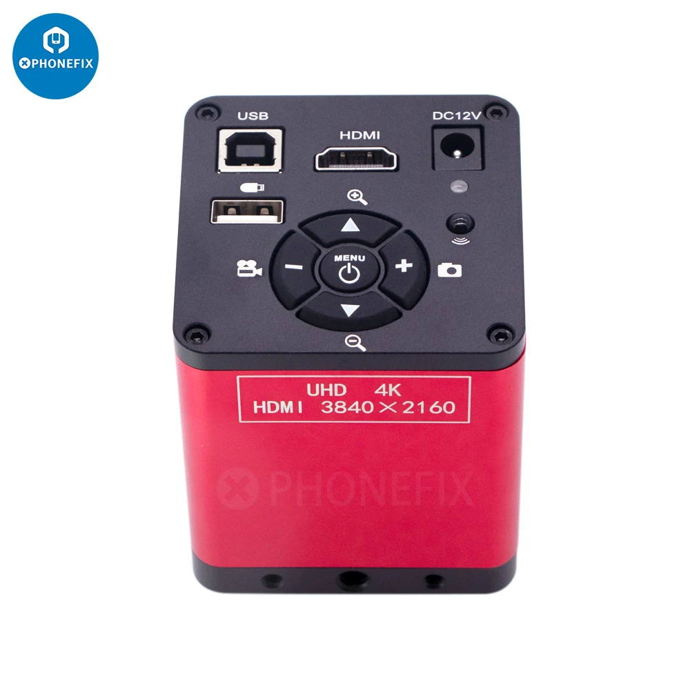 48MP 4K HDMI VGA USB 2.0 CS Mount Microscope Camera 3840x2160 1080P 60fps Industrial Camera for Machine Vision Live Broadcast