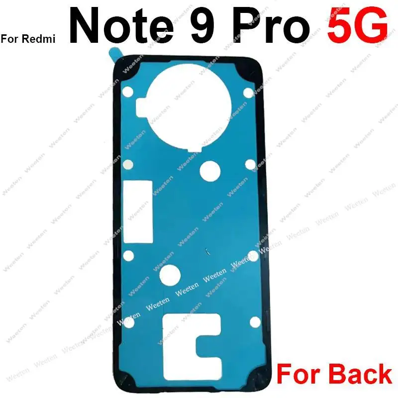 Back Battery Cover Adhesive Sticker For Xiaomi Redmi Note 10 9 8 7 Pro 5G Note 9s Note 8T Housing Door Glue Tape Repair Parts