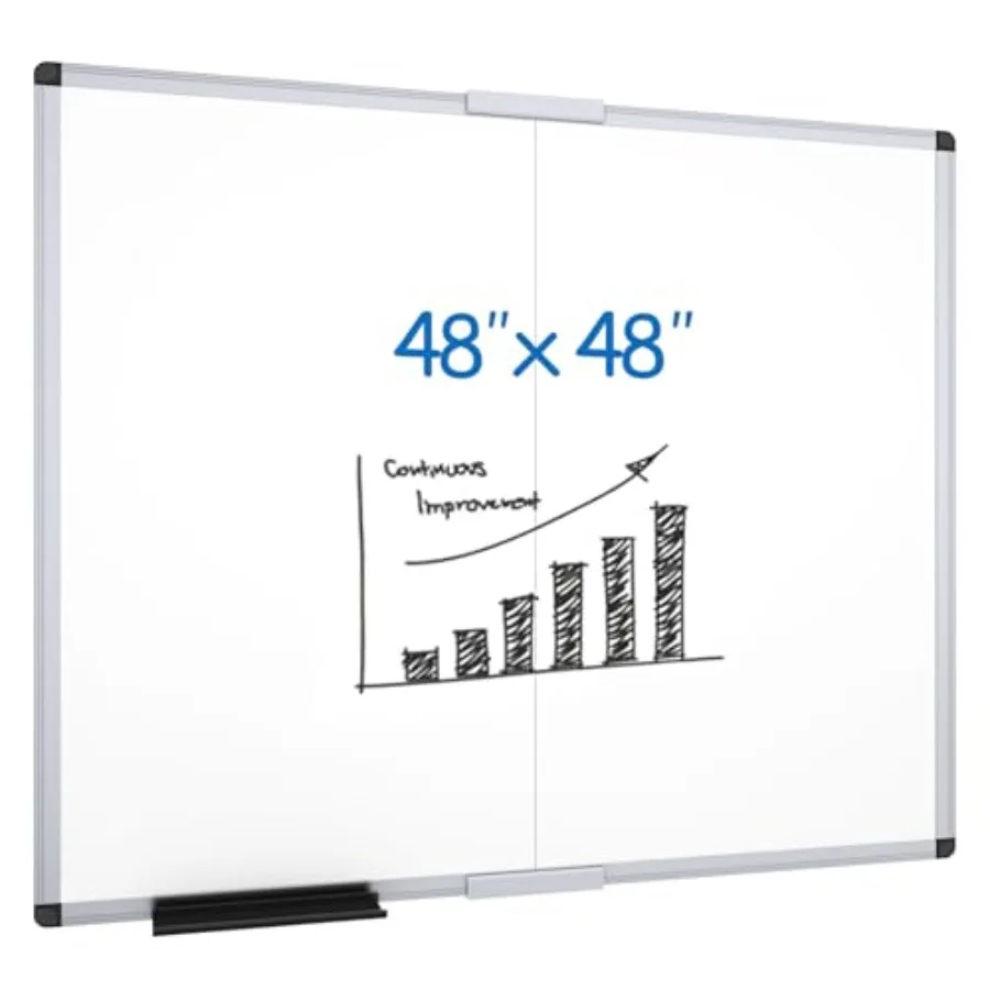 

Магнитная складная доска для записей 48 x 48 дюймов, настенная, для школы, офиса и дома