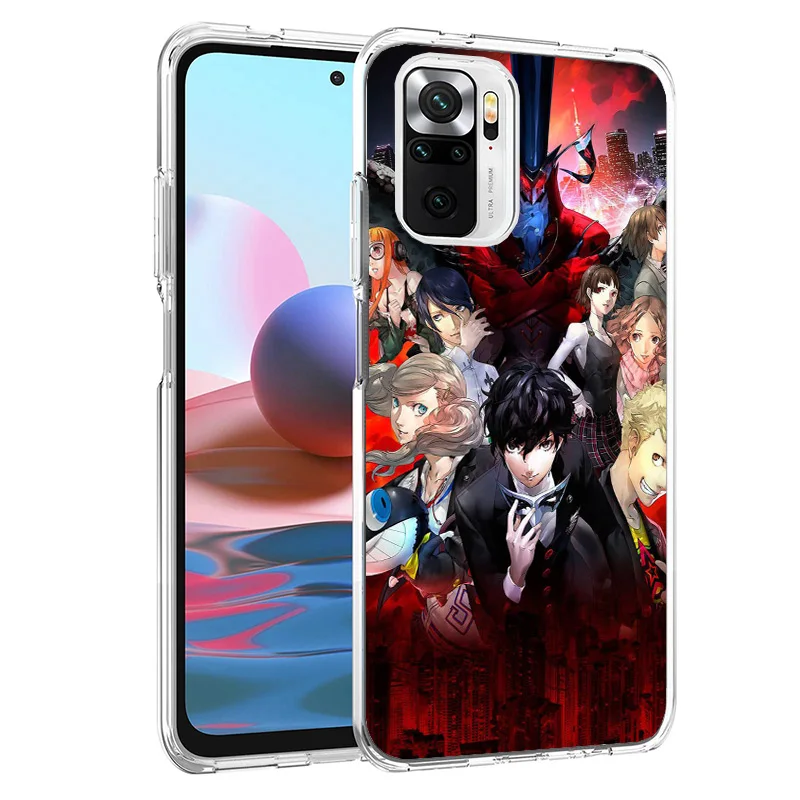 P5 P Persona 5 Phone Case For Xiaomi Redmi 12 12C 10 10C 10A 9 9A 9C 9T 8 8A 7 7A 6 Pro 6A K70 K60 K40 K20 S2 Print Cover