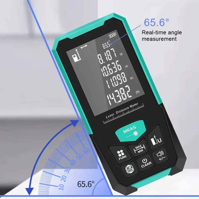 Snakol Professional Laser Distance Meter 150M/200M Tape Measure Rangefinder USB Charging for Home Improvement Projects