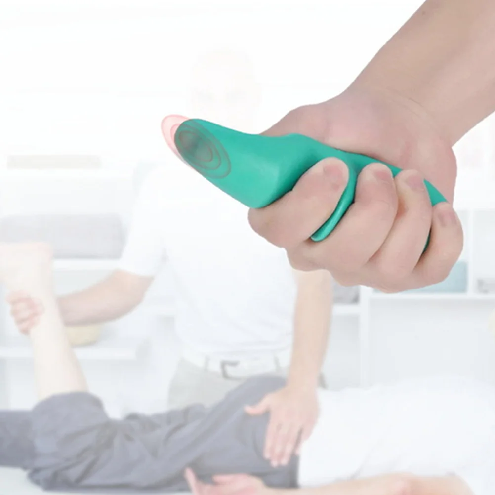 2 قطعة أداة تدليك نقطة الوخز الإبهام مدلك الأخضر المحمولة إصبع لتخفيف الآلام أداة تدليك للاستخدام المحمول خفيفة الوزن