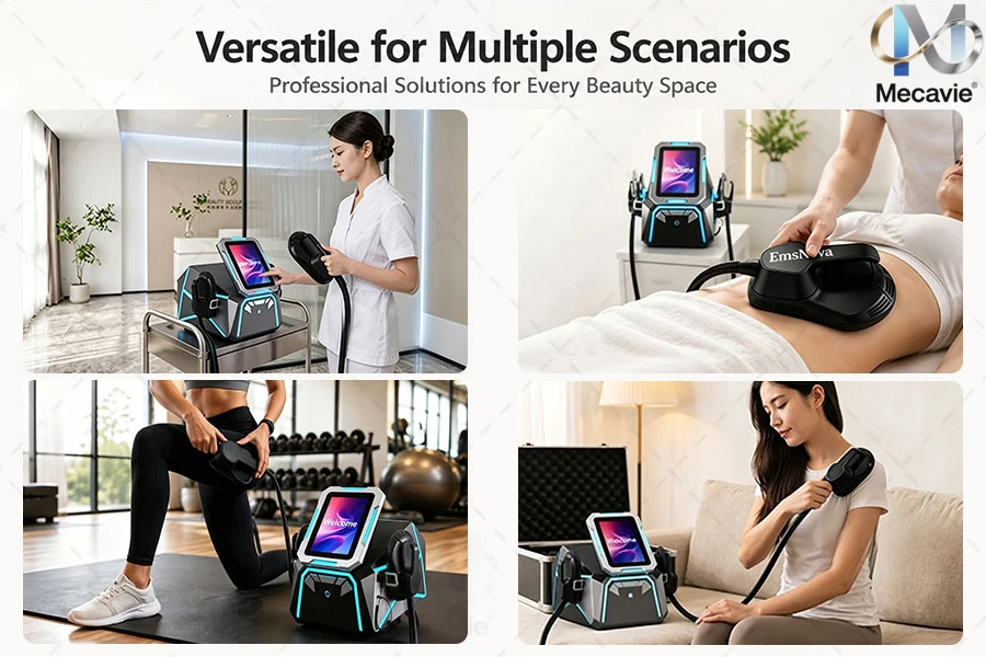 EMS HIEMT RF Body Contouring Machine 2 Handles Electromagnetic Muscle Stimulation Device Non Invasive Body Sculpting Equipment