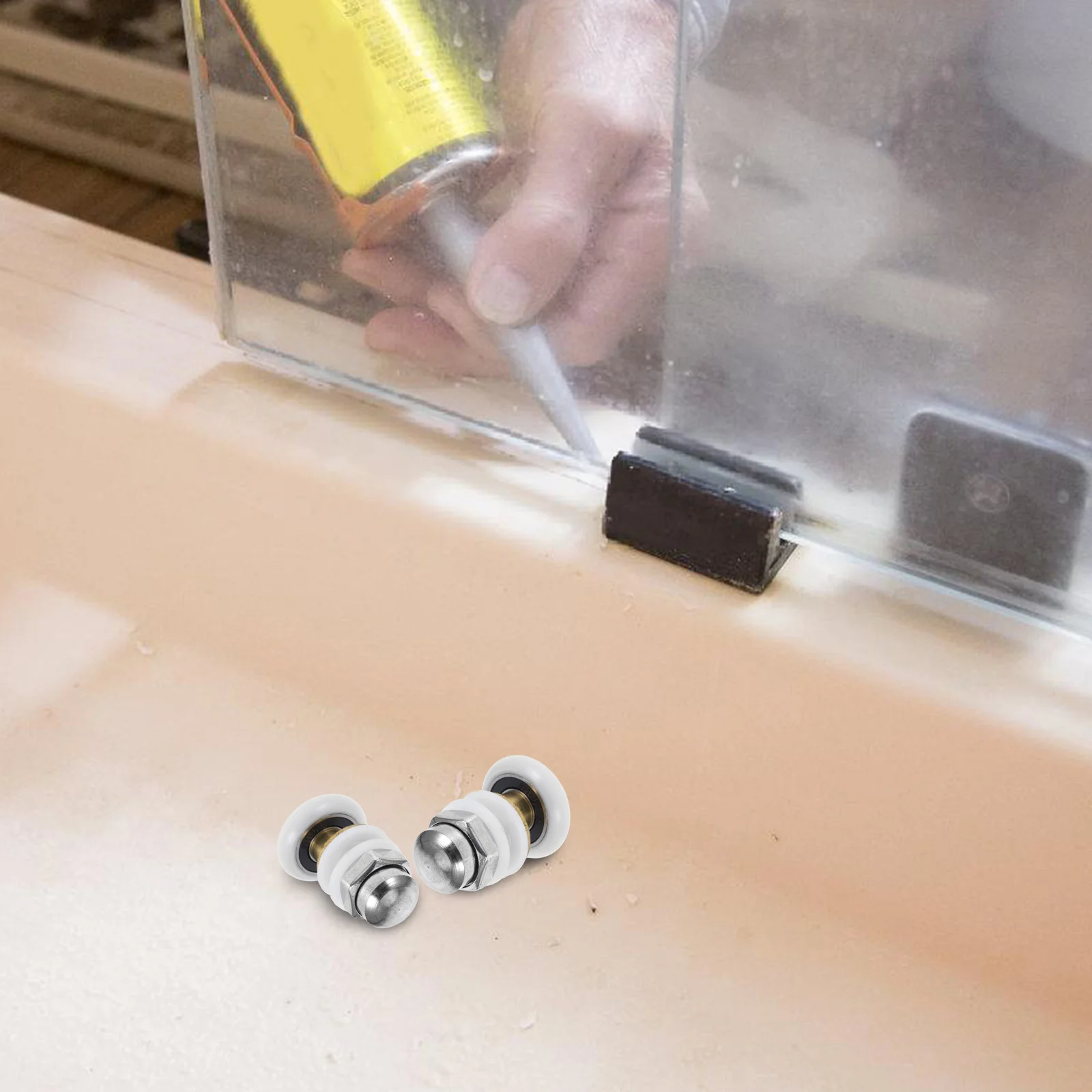 

Shower Door Wheels HeavyDuty Glass Sliding Door Rollers Quiet Operation Low Maintenance Replacement Parts Bathroom Hardware