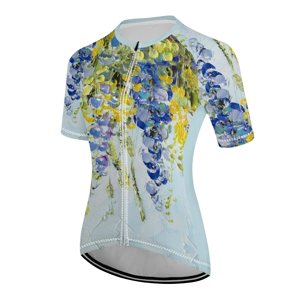 new-sale products flowers bloom luxuriantly cycling sportswear women's cycling sweatshirt short sleeve MTB