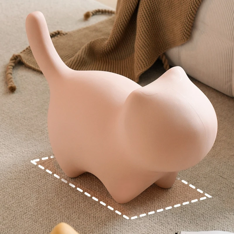 Kitten children's stool kindergarten shoe changing animal home small stool creative cute tabouret coiffeuse weird furniture