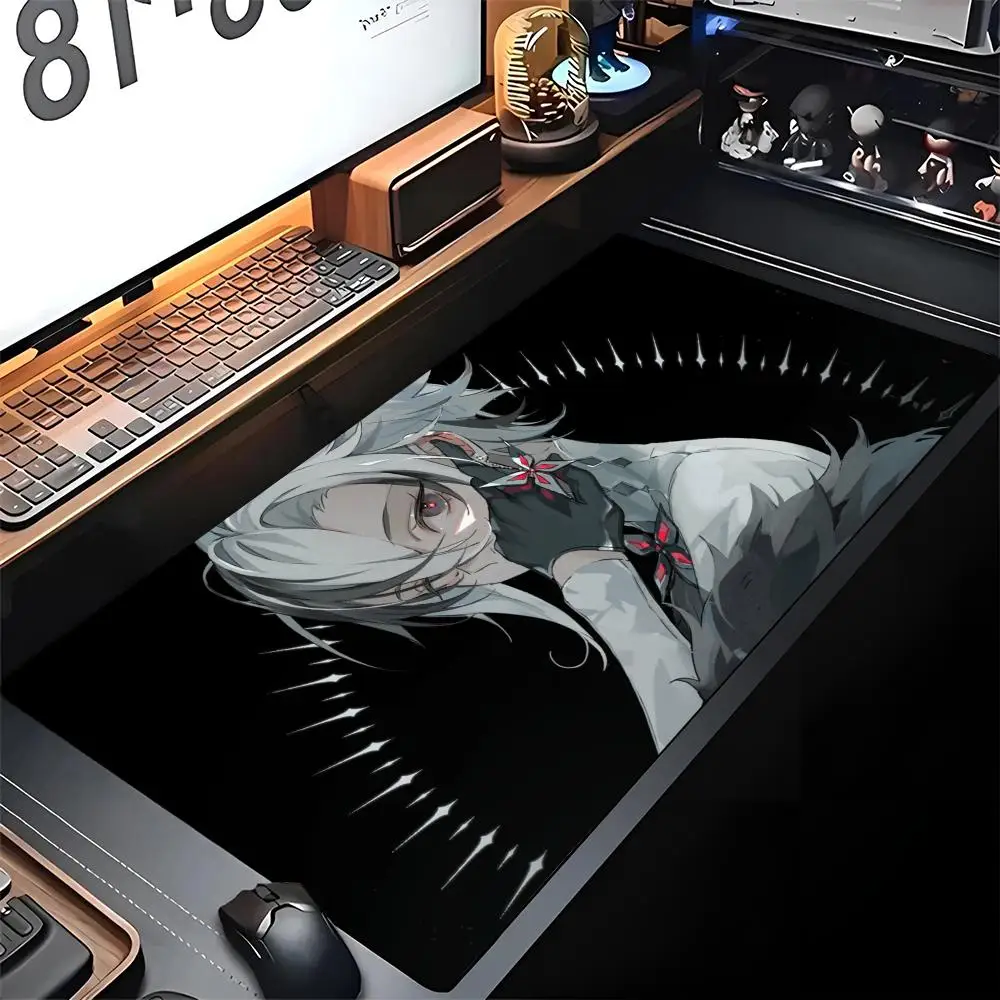 

Genshin Lmpact Arlecchino Mouse Pad Music Edge Big Gaming Locking Computer Gamer Large Rubber Art Mousepad Laptop Desk Mat