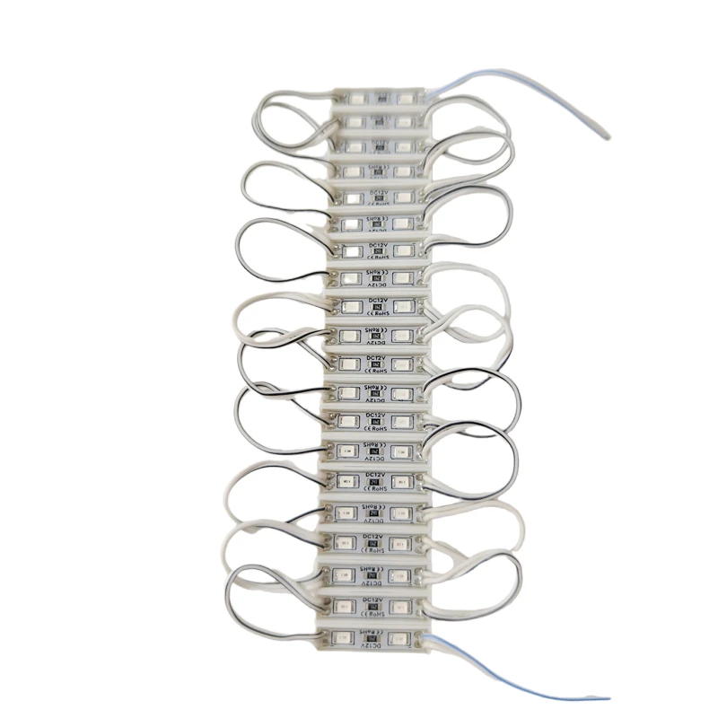 20 個 LED モジュール 2835 SMD 0.4W DC 12V 2 LED バックライト防水 IP65 LED サイン照明赤緑青黄白