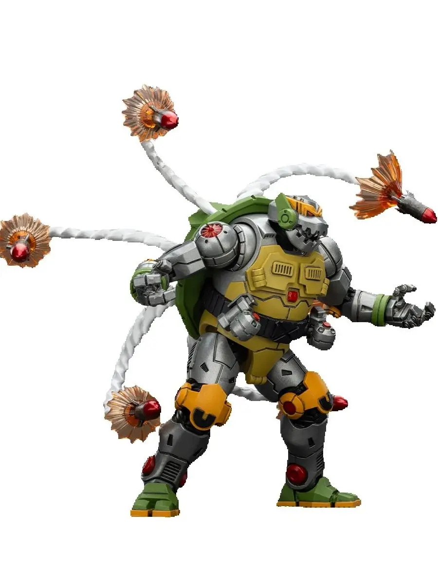 JOYTOY TMNT 1/18 Action Figure Teenage Mutant Ninja Turtles Leatherhead Metalhead cijfers Speelgoed - afbeelding 2