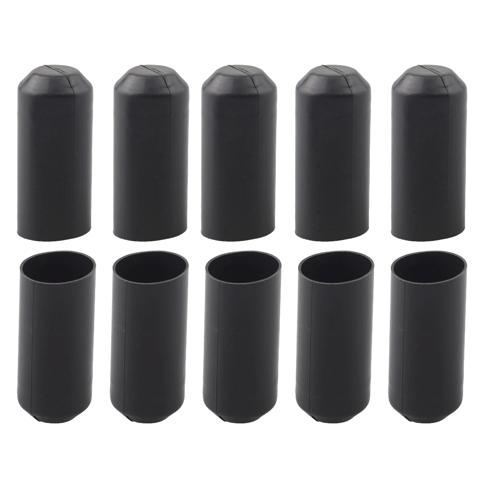 Heat Shrink Tubes Warm Shrink End Cap 10.4 MPa 15KV/mm Black For Cable End Polyolefin For Power Cables Heat Shrink