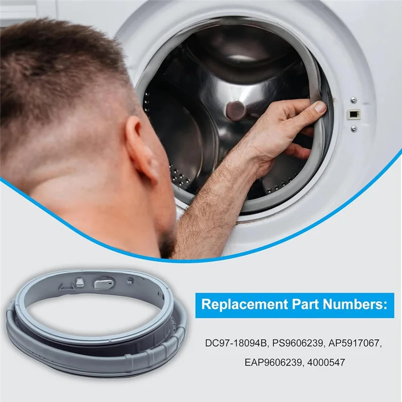 【Popular】DC97-18094B Washer Door Boot Seal Gasket Diaphragm For Samsung Washing Machine WF42H5000AW/A2 Replace AP5917067