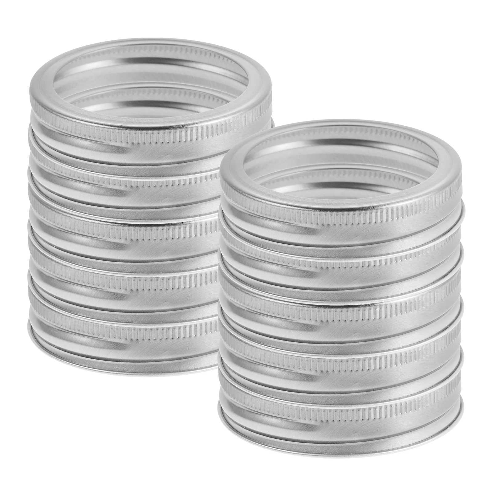 

24pcs Mason Jar Lids Wide Mouth Stainless Storage Can Lid Small Mason Steel Replacement Cap Wide Rings Storage Supplies