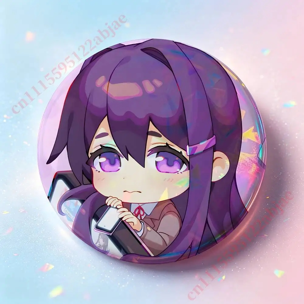 Y-Yuri ddlc HD Print Badges Pretty Round Display Brooches IP merchandise 32mm 58mm 75mm 44mm 25mm