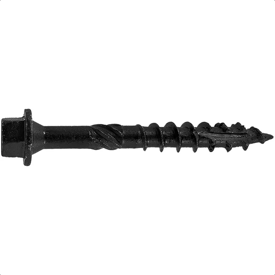 

14 X 2 Heavy Duty Black Timber Log Landscaping Wood Screws Exterior Coated Heavy Duty Screws 50 Screw Count Heavy Duty Black Lo