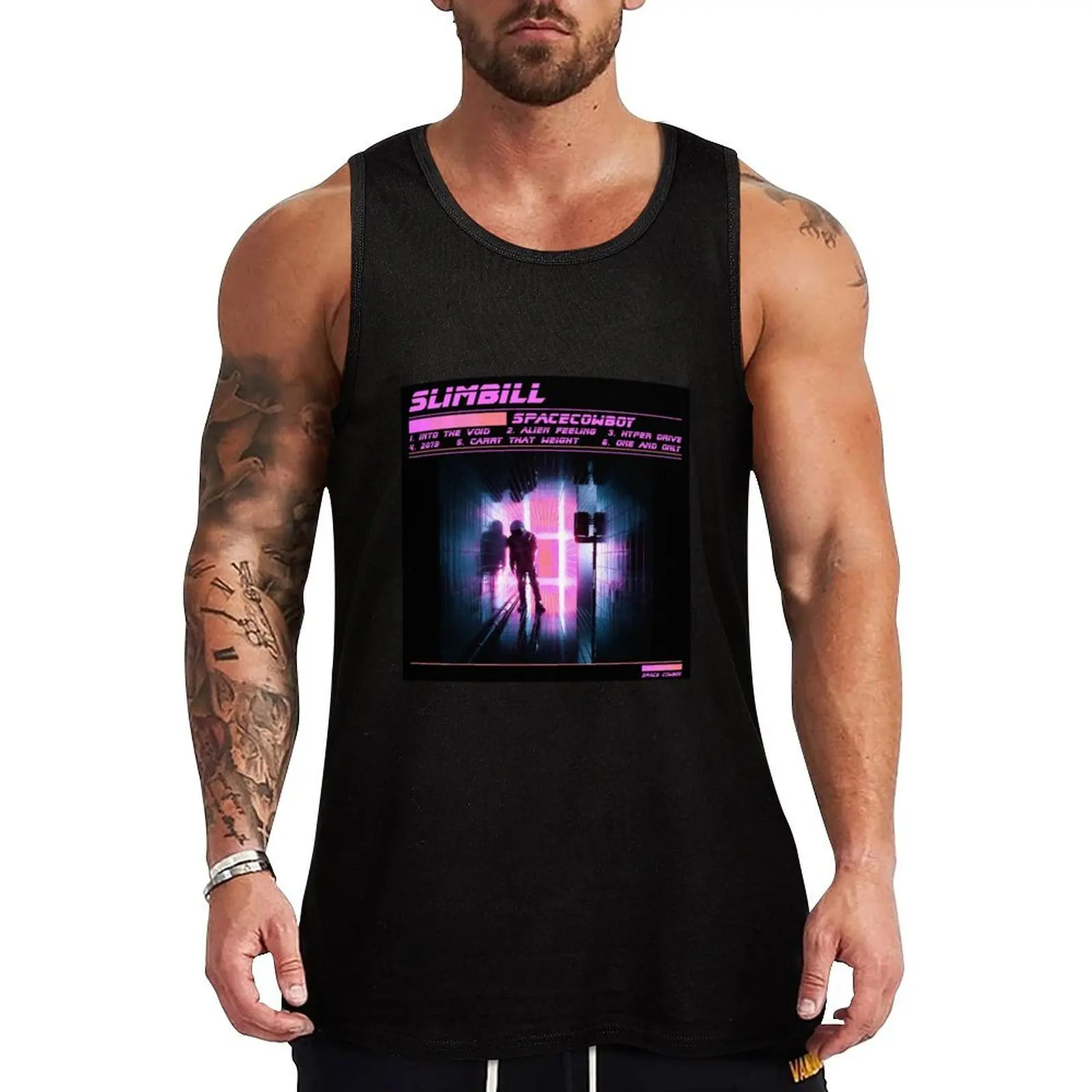 Space Cowboy - Slim Bill Tank Top Durable Work Tank Top Outdoor Utility Sleeveless Shirt