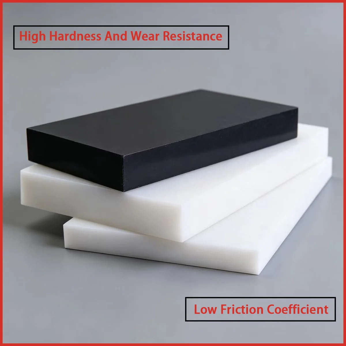 3-60mm thick polyoxymethylene square board is used for mechanical wear-resistant parts
