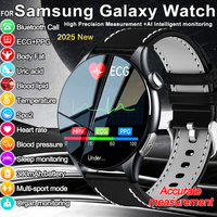 2025 New For Samsung Watch Blood Lipids Uric Acid Smart Watch Men ECG Body Analysis BT call Health Tracker NFC Smart watch Men