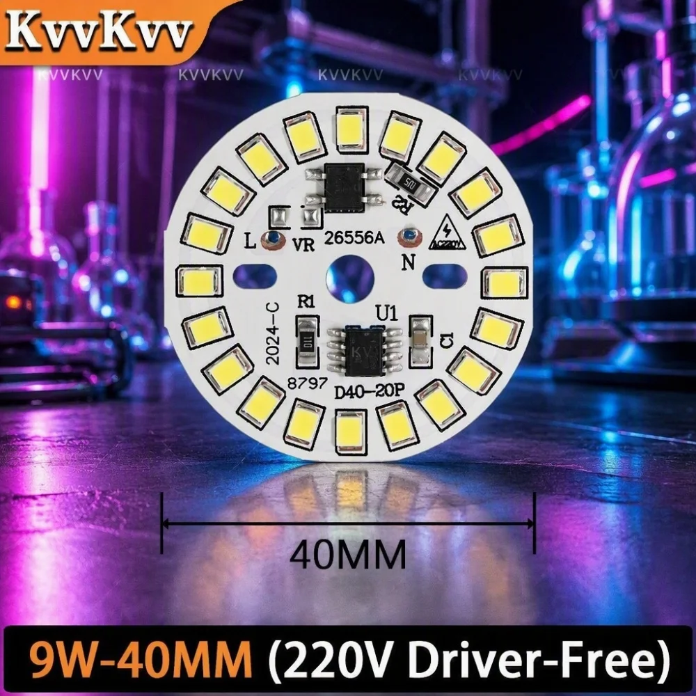 1PCS LED Chip Module 2835 SMD COB 3W18W AC220V Smart IC Light Panel Lamp 6000K6500K White PCB Bulb for Lighting