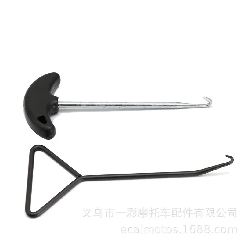 

30PCS motorcycle tool accessories, spring stainless steel retractor, motorcycle exhaust pipe hook
