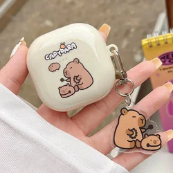 かわいい漫画のイヤフォンカバー、Samsung Galaxy buds fe uds 2 pro、美しい女の子のイヤホンケース、ライブシェル、1個