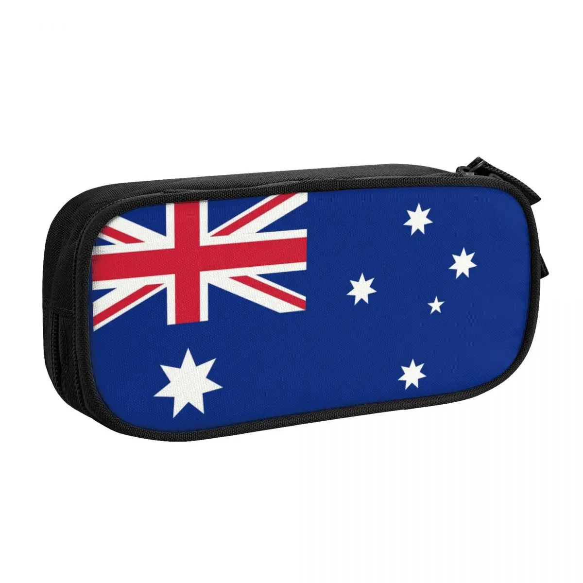 Cute Custom Australian Flag Pencil Case for Girls Boys Patriotism Large Capacity Pen Box Bag Stationery