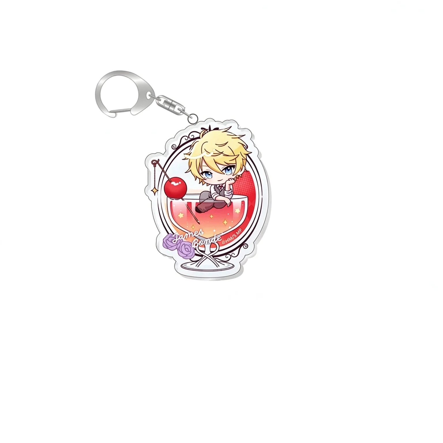 High Definition Images Cartoon Moriarty The Patriot Figure Decoration harm Gift Anime Acrylic CLASSIC Bag Car Key Ring Keychain