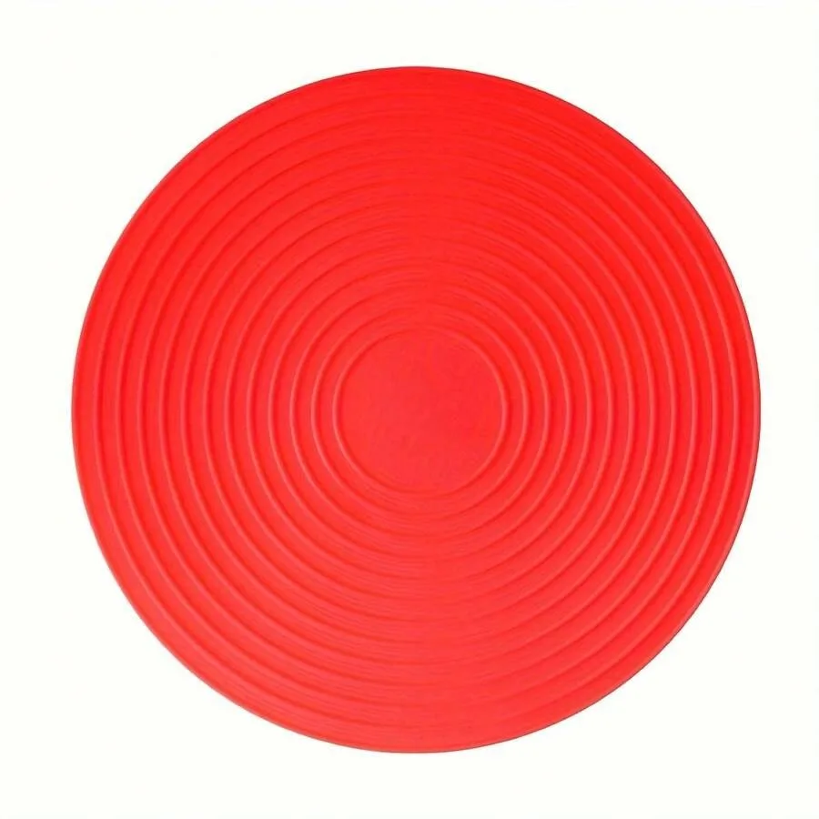 1pc Silicone Microwave Oven Mat Round Pet Placemat For Dog Cat Feeding Mat Prevent Food and Water Overflow Kitchen Mat