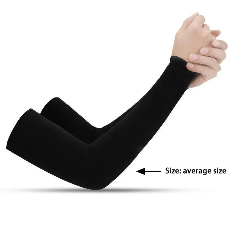 A Pair of Four Colors UV Protection Arm Cooling Sleeves for Outdoor Activities - Stay Cool and Protected from Harmful Sun Rays